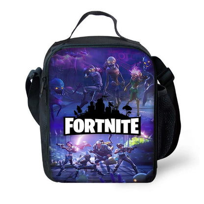 Голяма детска изолирана термочанта Hot Game F-FortniteS с голям капацитет за момчета, момичета и ученици, за открито и пикник, многократна употреба, охлаждаща кутия за обяд