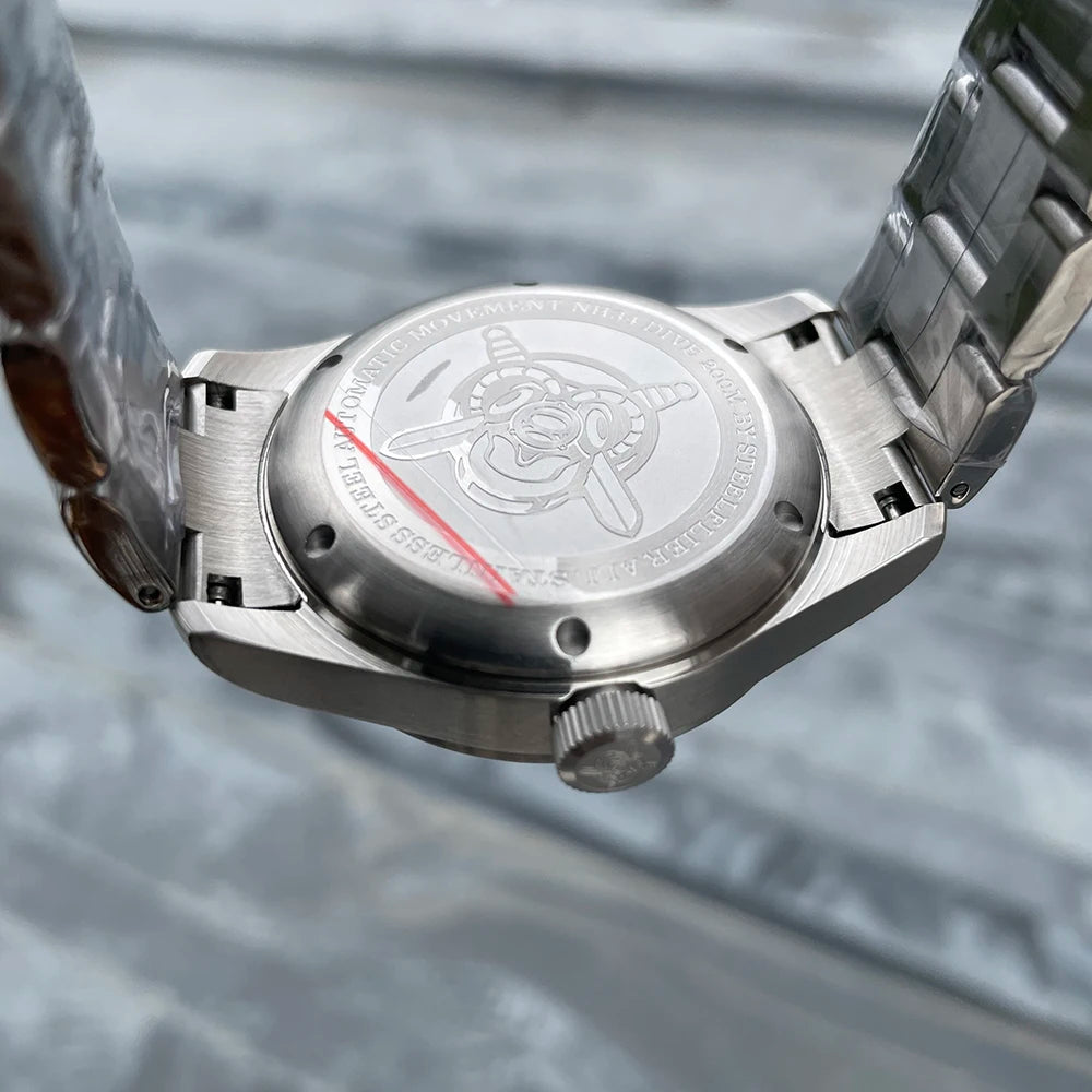 STEELFLIER Official SF792 GMT Mechanical Wristwatch NH34 Movement Super BGW9 C3 Luminous 200M Waterproof Men's Luxury Dive Watch