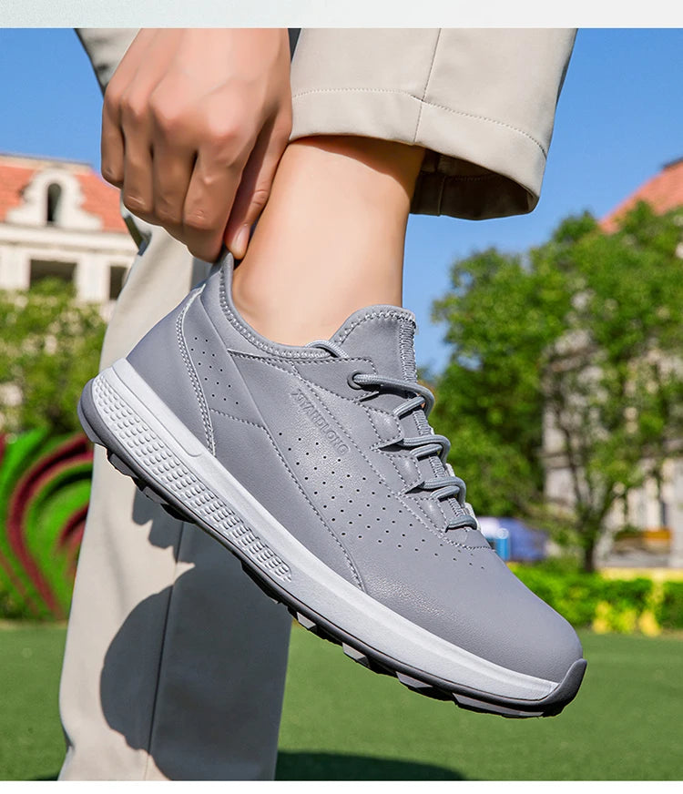 Golf Sports Shoes Men Waterproof high-Quality Leather Golf Competition Sports Shoes Formal Shoes Golf Course Men Training Shoes