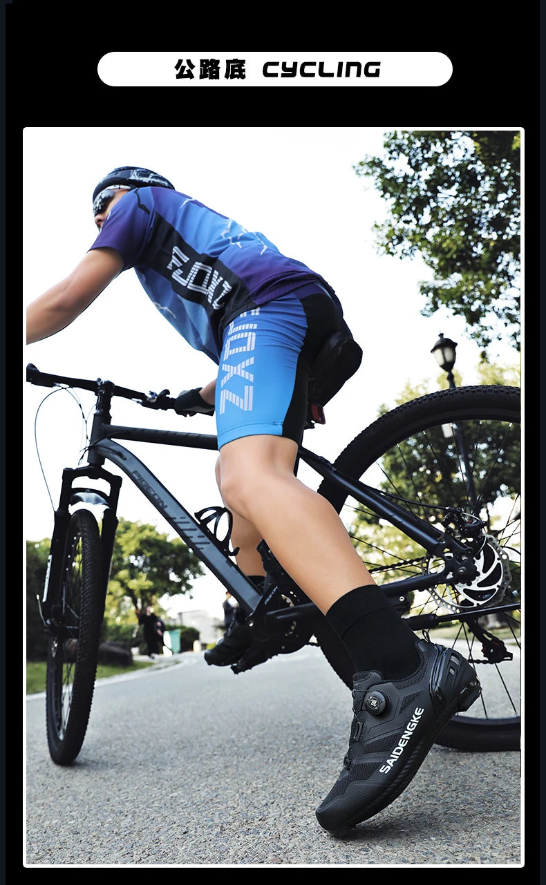Sapatilhas de Ciclismo Unissexo Novas Profissionais Leves Luxyry Originais para Estrada em Borracha MTB Corrida Bicicleta Moda Bike Street Sports