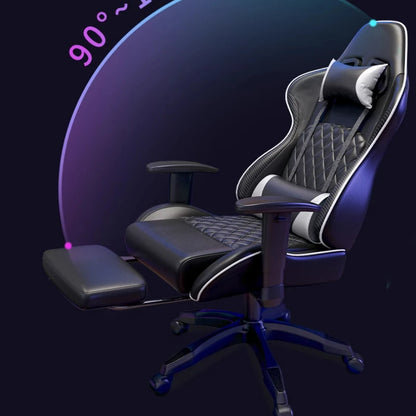 Sedia gaming ergonomica girevole, comoda sedia per computer, moderna sedia elastica da ufficio per la casa, executive, resistente e traspirante, mobili Furniture
