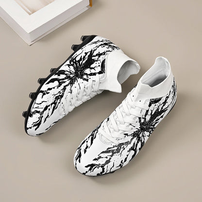 Chaussures de football pour adultes, crampons AG FG, légères, antidérapantes, avec longues pointes, résistantes à l'usure, pour terrain de gazon extérieur.