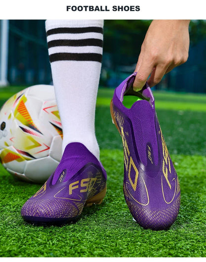 Fodboldstøvler til mænd – Fodboldsko i høj kvalitet – Sneakers – Til kampe – Indendørs – Skridsikre – Græsstøvler – Højt skaft – Futsal – Bestselgere – Udendørs