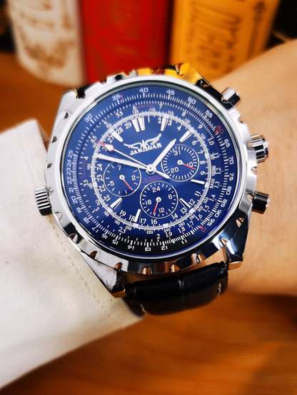 JARAGAR 212 Montre mécanique automatique pour hommes mode affaires luxe calendrier semaine montre pour hommes Premium cadeau Reloj Hombre