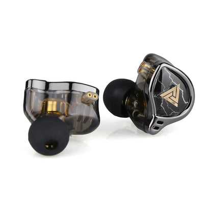 QKZ x HBB øretelefoner med 10 mm titaniumbelagt membran, in-ear-monitor-hovedtelefoner, Hi-Fi-lyd, IEM'er, udendørs sports-headset