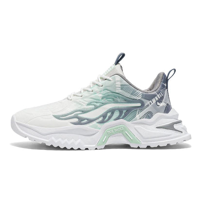 Zapatillas deportivas de hombre con cordones, versátiles, antideslizantes, de suela gruesa, cómodas e informales, para uso diario de adolescentes y running masculino