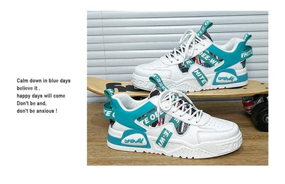 Skateboard Herresko Sommersneakers Læder Casual Mode Udendørs Løb Sport Vandreture Tennis Platform Designer Luksus