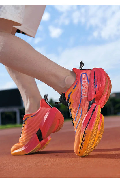 Herren-Sneaker mit Carbon-Platte, Outdoor-Sportschuhe mit weicher Sohle und Mesh-Obermaterial, Laufschuhe, leichte, rutschfeste Freizeitschuhe für Paare, Tennisschuhe