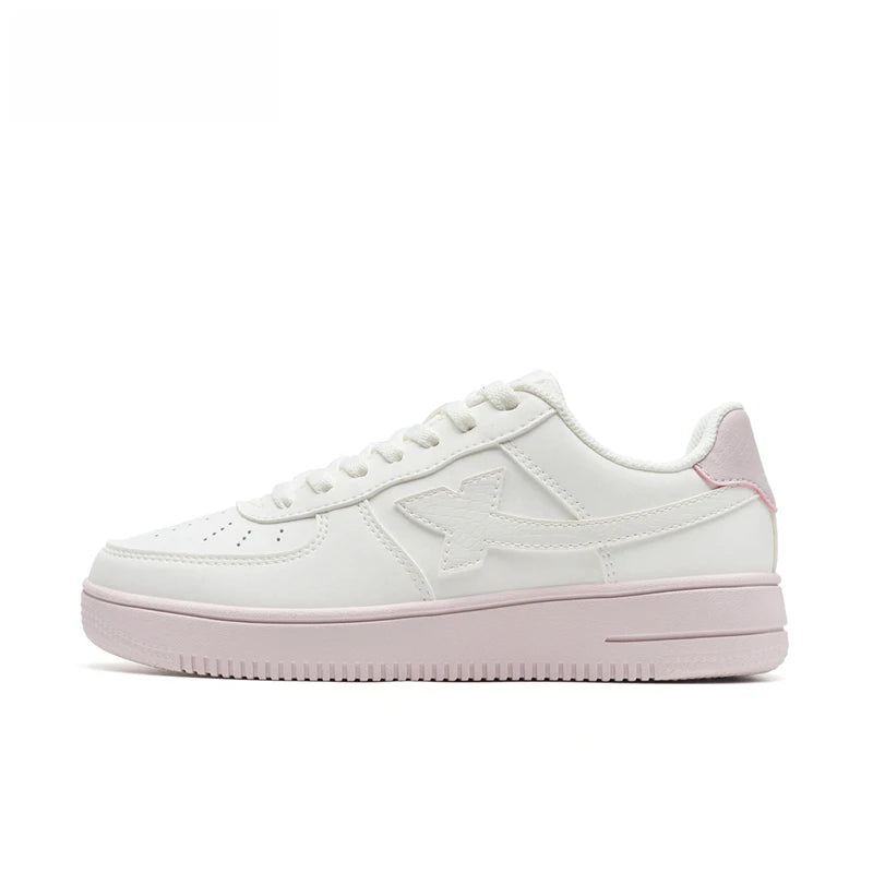 Zapatillas Xtep blancas para mujer 2026 primavera, parejas, versátiles, modernas, casuales, de suela gruesa con aumento de altura, calzado deportivo para mujer 874118319851