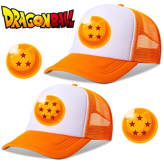 Dragon Ball Parent-child Baseball Cap Adjustable Anime Boy Sunhat Orange Summer Men Outdoor Sport Peaked Hat Birthday Gifts