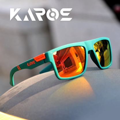 KAROS Fashion Polarized Sunglasses Men Women Luxury Driving Fishing Travel Vintage Square Sun Glasses For Man UV400 Eyewear
