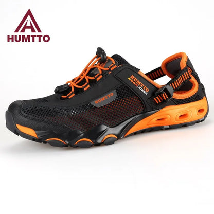 HUMTTO Summer Wading Hiking Shoes for Men Outdoor Men Sneakers Breathable Quick Drying Sports Trekking Beach Barefoot Men's Shoes