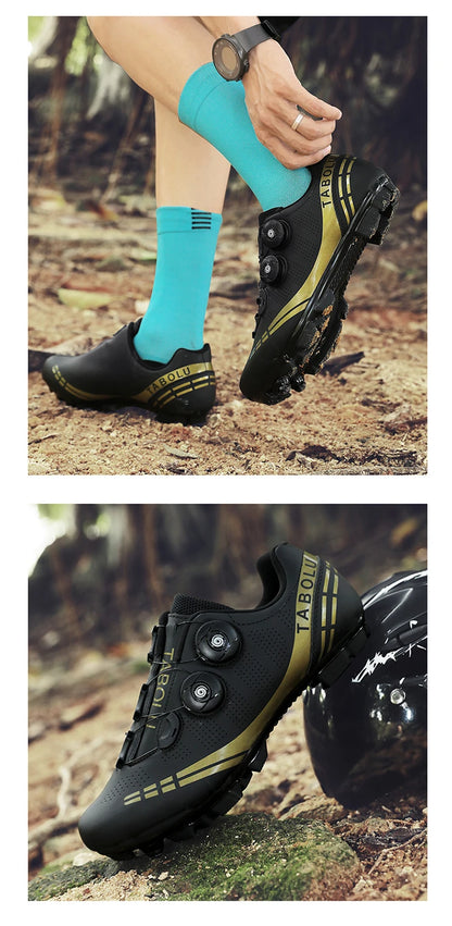 MTB cycling shoes breathable men and women off-road mountain bike cycling shoes self-locking speed mountain bike pedal shoes