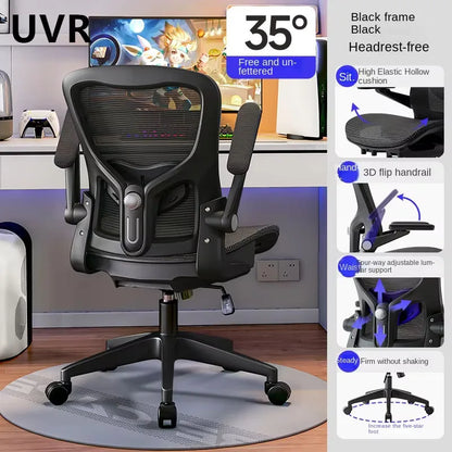 UVR Mesh Staff Office Chair Comfortable Ergonomic Design Armchair Furniture Lift Adjustable Recliner Gaming Computer Chair