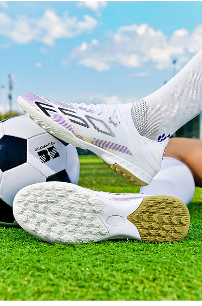 New Men Football Boots Match Cleats High-quality Futsal Indoor Sneakers Non-Slip Grass Soccer Shoes Hot-selling High-top Outdoor
