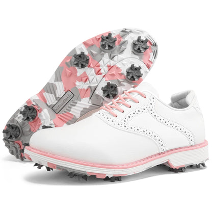 Ladies' Professional Golf Shoes, Fashionable Casual Walking Shoes, Outdoor Fitness Non Slip Comfortable Golf Sports Shoes