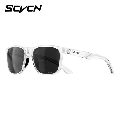 SCVCN Occhiali da escursionismo polarizzati Occhiali da pesca Occhiali da ciclismo Occhiali alla moda UV400 da bici da uomo MTB Occhiali sportivi da bicicletta per attività all'aperto