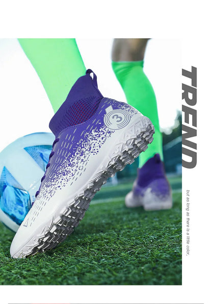 Teenage Adult Football Shoes New Fashion Large Size Sneaker Outdoor Professional Competition Training Football Footwear 31-48