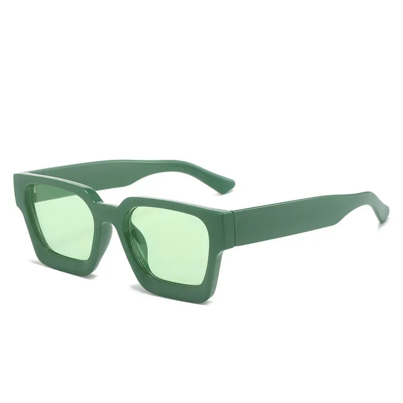 JNPCXI Fashion Square Women Luxury Sunglasses Retro Gradient Blue Designer Men Trending Sun Glasses Shades UV400