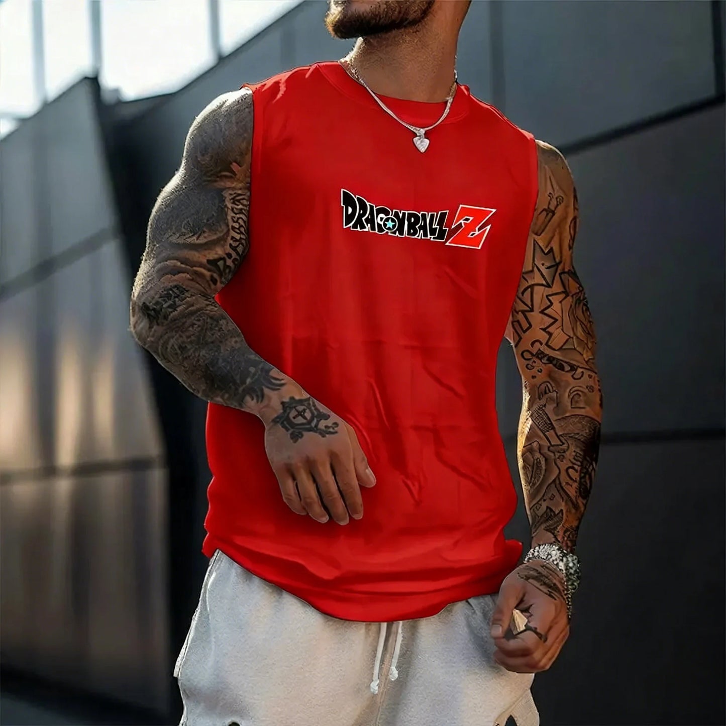 Anime Super Saiyan Son Goku Dragon Ball Gym New  Harajuku Summer Men Tank Top Fitness Oversized Casual Sports Sleeveless Tee Y2k