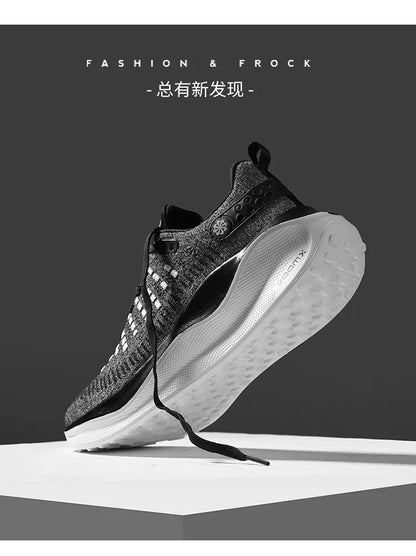 Nieuwe hardloopschoenen voor heren, sportief en casual, luxe modieuze sneakers, lichtgewicht, ademend, comfortabel voor joggen en wandelen