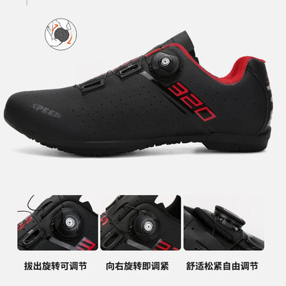 Men Cycling Shoes Road Cycling Sports Shoes Women MTB Racing Competition Self-Locking Cycling Shoes Spd Cleats Cycling Shoes