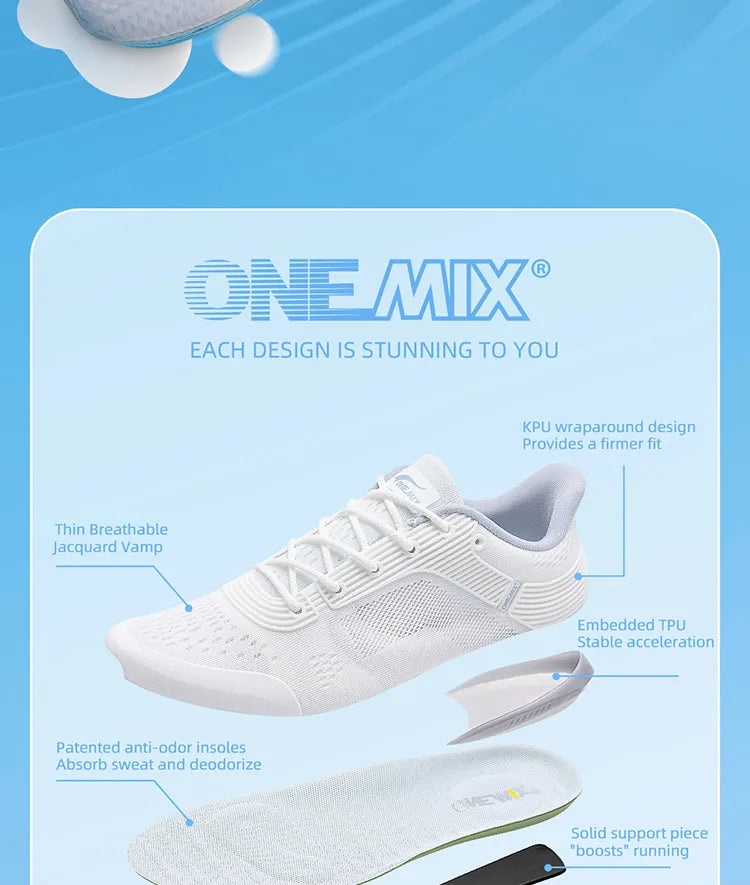 Scarpe da running ONEMIX YUE SHUANG da uomo con cuscinetto d’aria, sneakers sportive da coppia, scarpe da corsa per sport all’aperto e camminata da donna