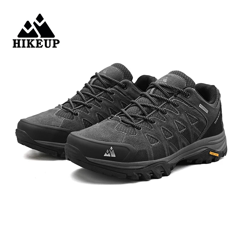HIKEUP Zapatillas de exterior de moda para hombre, calzado deportivo casual de senderismo, botas de trekking de montaña y camping, antideslizantes y resistentes al desgaste