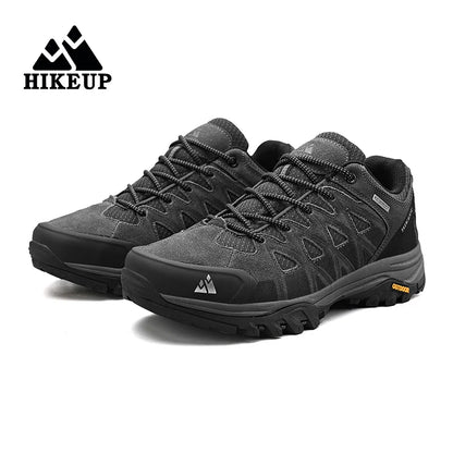 HIKEUP Zapatillas de exterior de moda para hombre, calzado deportivo casual de senderismo, botas de trekking de montaña y camping, antideslizantes y resistentes al desgaste