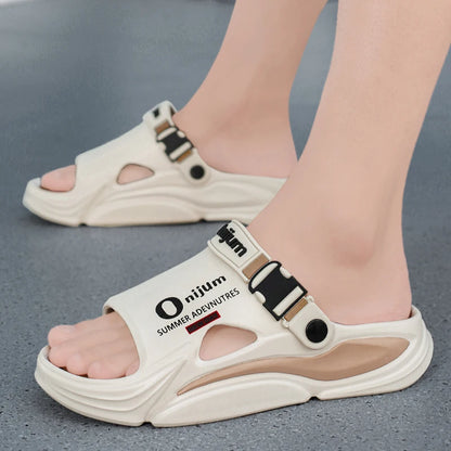 Pantoufles de Massage d'été pour hommes, sandales d'extérieur, plage, diapositives d'intérieur confortables, sabots d'eau, chaussures décontractées, pantoufles de maison pour hommes et femmes