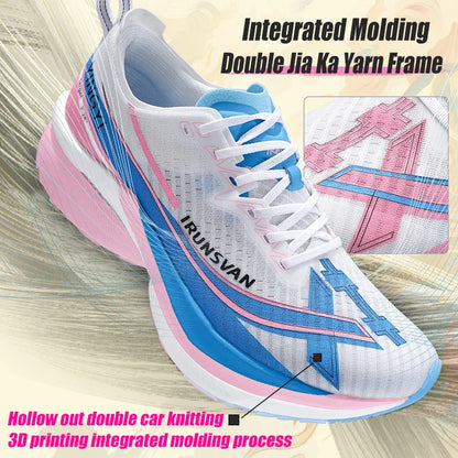 IRUNSVAN Men's Full-Palm Carbon Plate Marathon Road Running Shoes With Quick Rebound And Full Power Sports Shoes