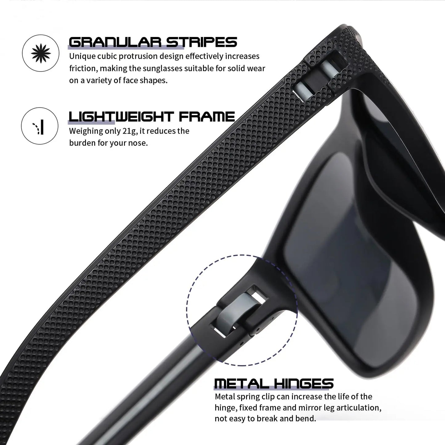 CRIXALIS Vintage Square Polarized Sunglasses for Men Women Retro Trendy Sun Glasses Male Driving Fishing Mirror Shades UV400