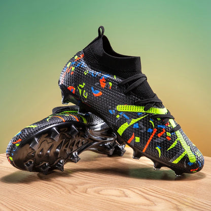 Nouvelles chaussures de football pour hommes, chaussures d'entraînement professionnelles, chaussures de football, baskets de match, chaussures de sport pour l'extérieur sur gazon, antidérapantes, ultralégères, unisexes