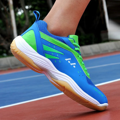 Sapatos de badminton para competição profissional, para homem e mulher, sapatos desportivos unissexo, sapatos de ténis, leves, ténis de mesa