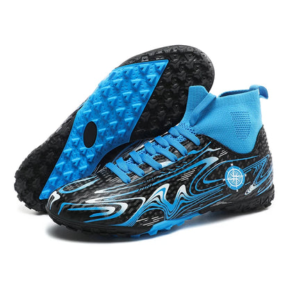 Chaussures de football professionnelles antidérapantes pour enfants, chaussures de sport d'extérieur pour garçons, baskets de futsal pour matchs et entraînements