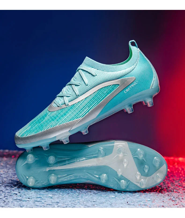 New Men Football Boots Outdoor Cleats Breathable Adult Non Slip Soccer Shoes Sport Long Spikes Training Boys Match Comfortable