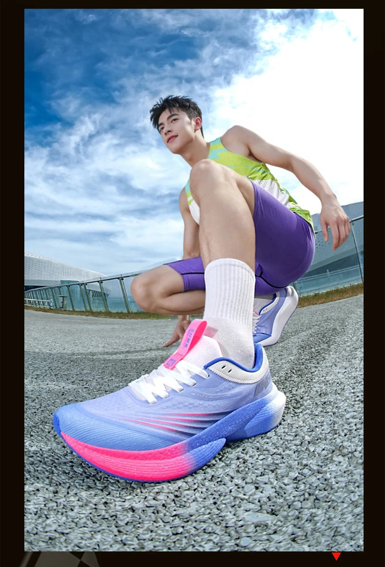 New Running Shoes Carbon Plate Marathon Men Sports Breathable Lightweight Women's Comfortable Athletic Non-slip Sneakers Casual
