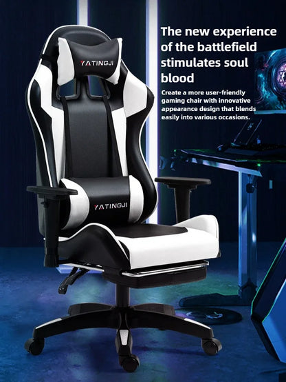 Gaming Gaming Chair Ergonomic Comfortable Leather Gaming Chair Reclining Lifting High Back Rotating Racing Gaming Chair