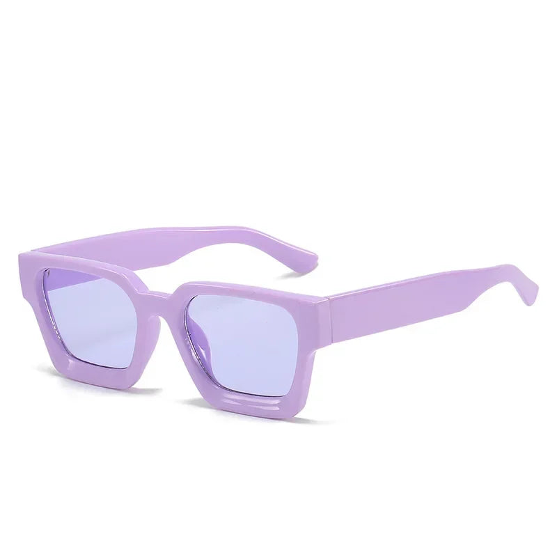 JNPCXI Fashion Square Women Luxury Sunglasses Retro Gradient Blue Designer Men Trending Sun Glasses Shades UV400