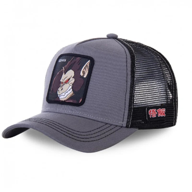 High Quality Dragon Ball Styles Anime Son Goku Cotton New Baseball Cap Men Women Hip Hop Dad Adjustable Mesh Hat Trucker Hat