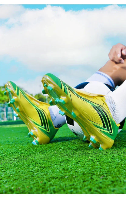 Nouvelles chaussures de football pour hommes, baskets de futsal, crampons de haute qualité, antidérapantes, chaussures de football d'intérieur, pour terrain synthétique, best-seller, montantes, pour extérieur