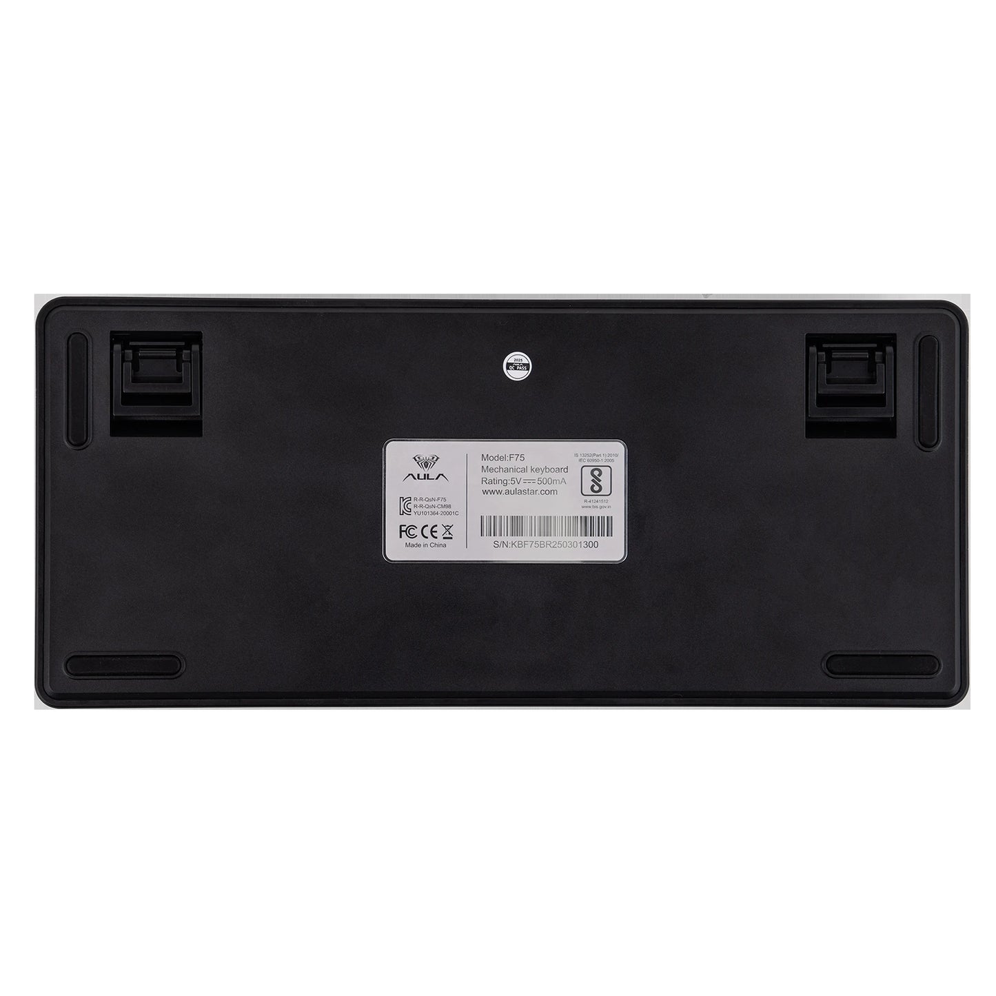 EPOMAKER x AULA F75 Teclado mecánico con cable 75% ANSI US Layout, montaje gasket, hot-swap, para Mac/WIN/Android, con perilla