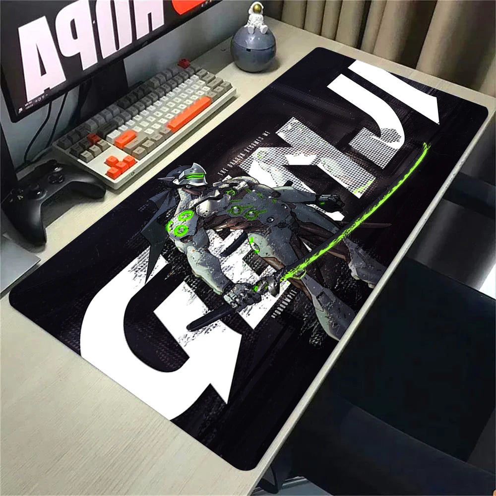 Overwatch 2 Gaming Accessories Mouse Pad Gamer Cabinet Pc Big Desk Mat Computer Keyboard Desks Xxl Mousepad Anime Large Mausepad, produit gaming premium Fraquane