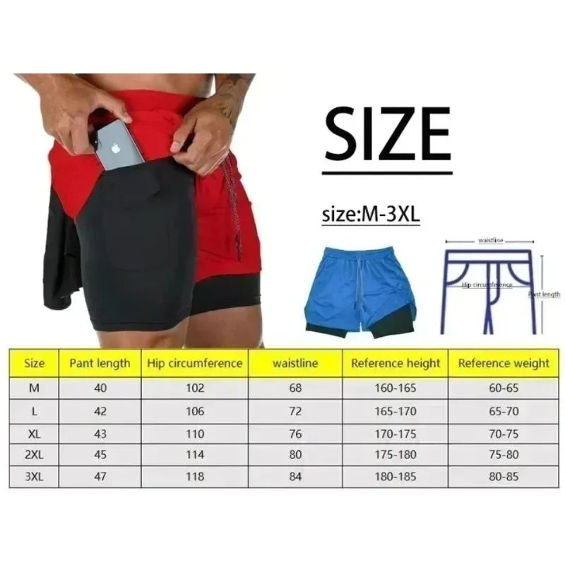 Dragon Ball Japanese Animation Peripheral Double-layer Shorts 2025 Men's Trend Breathable Loose Sports Five-point Pants