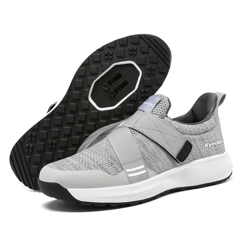 Cycling Shoes MTB Flat Pedal Cleat Shoes Mountain Man Bicycle Shoe Speed Cycling Racing Sneaker Road Bike Shoe Lock Footwear Men