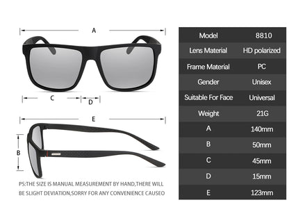Luxury Square Polarized Cycling Sunglasses UV400 Male Vintage Eyewear Men Women Fashion Travel Driving Fishing Windproof Glasses