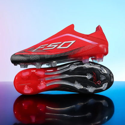 New Men Soccer Shoes Hot-selling Grass Cleats High-quality Match Outdoor Football Boots Non-Slip Boys Sneakers High-top Light