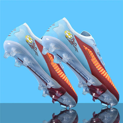 New Men Soccer Shoes Adult Non Slip Football Boots Outdoor Sport Boys Long Spikes Training Cleats Breathable Match Comfortable