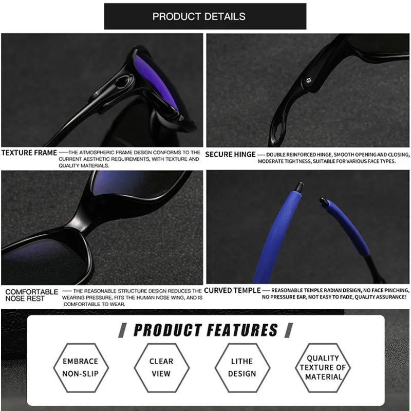 TANGOWO Rectangle Full Rim Frame Sunglasses For Men Y2K Mirror Vintage Classic Taking Photos Sand Sea Drivng UV400 Shade