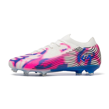 Chaussures de football à crampons longs pour adultes, résistantes à l'usure, respirantes, crampons de football pour hommes, chaussures de sport professionnelles pour entraînement et matchs